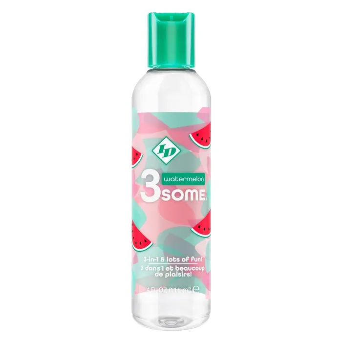 Id Lubricants Lubricants 3some 3in1 Lubricant Watermelon 4 Fl Oz