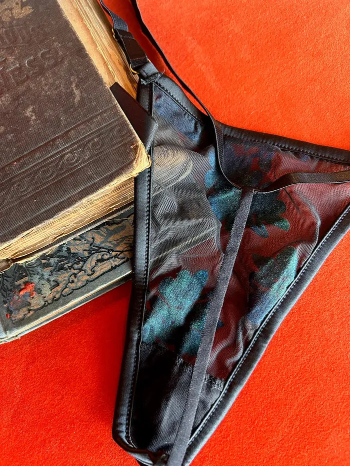 Kilo Brava Female Sex Toys Kilo Brava Burnout GString in Faded Emerald