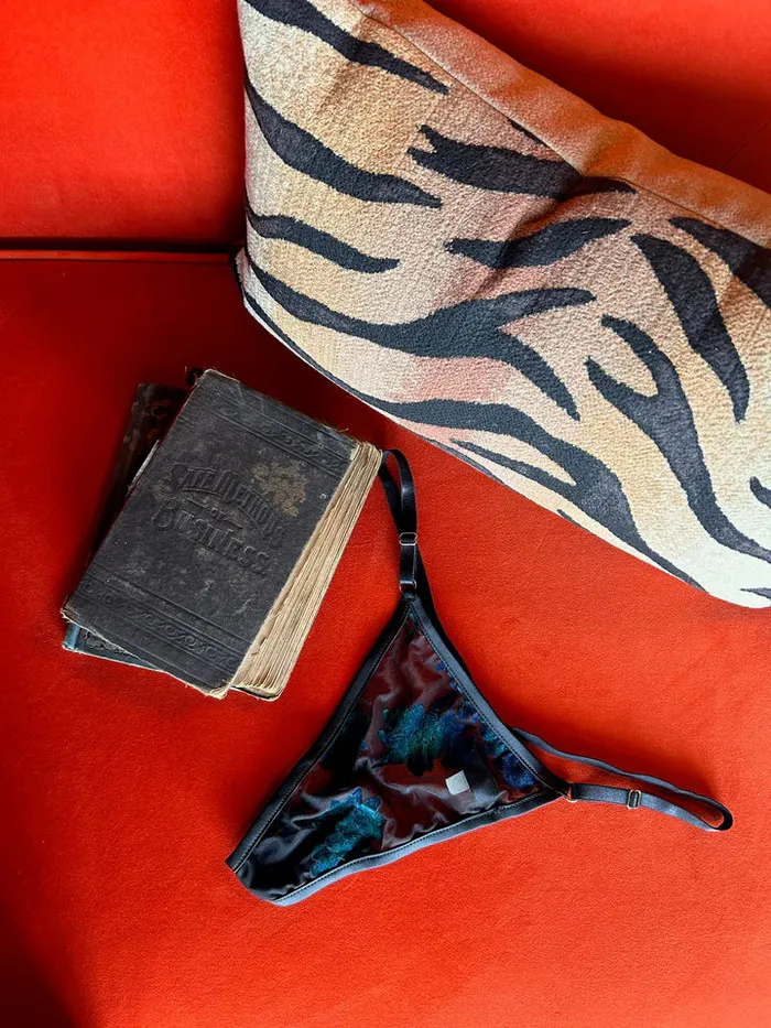 Kilo Brava Female Sex Toys Kilo Brava Burnout GString in Faded Emerald