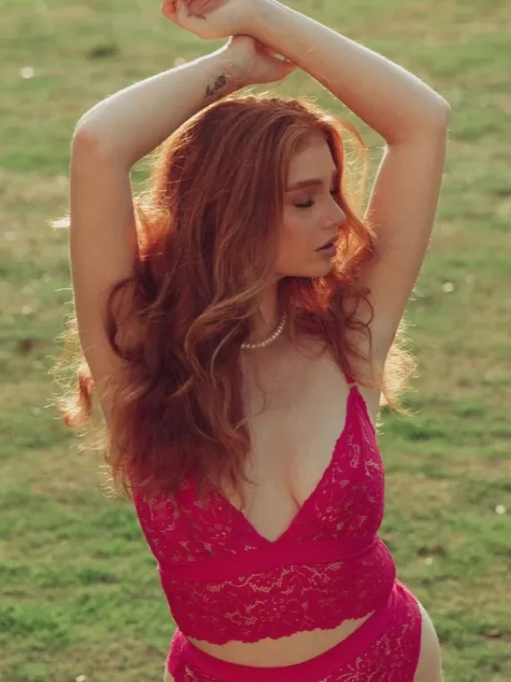 Kilo Brava Vibrators Kilo Brava Lace Longline Bralette in Azalea Pink