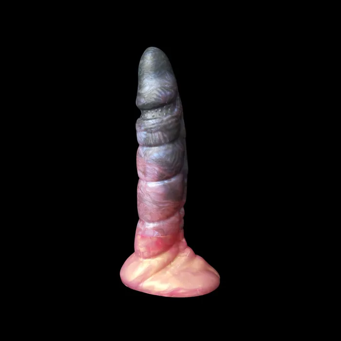 Kreature Adult Toys Premade Small Kezax Split Coal Valentine and Rose Gold Classic Firmness Vibrators