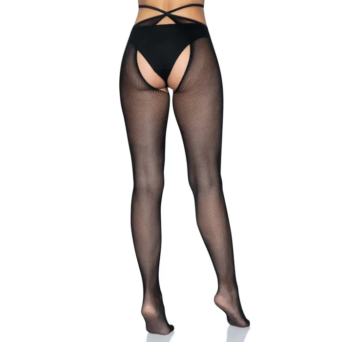 Leg Avenue Bodystockings Playsuits Micro Net Strappy Crotchless Tights One Size One Size Black Leg Avenue Bodystockings Playsuits Micro Net Strappy Crotchless Tights One Size One Size Black