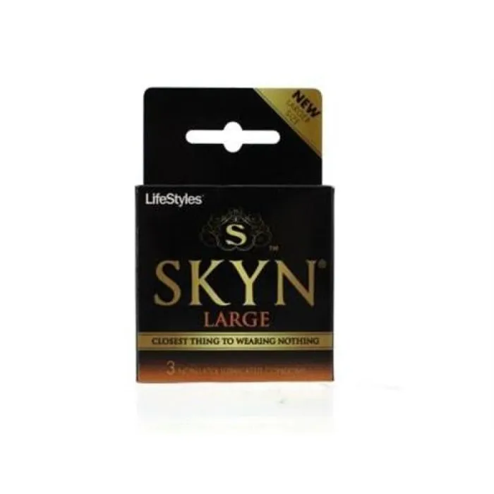 Lifestyles Skyn Large 3 Pack Lifestyle Condoms Male Sex Toys