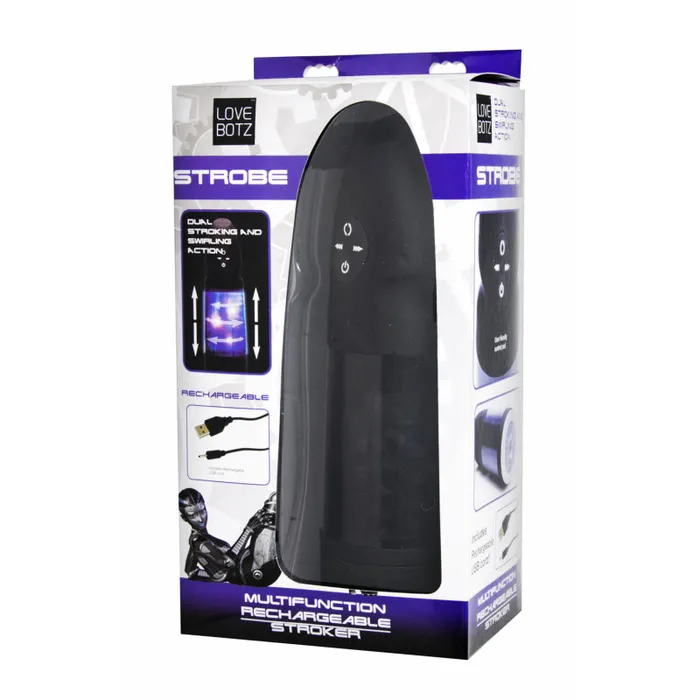 Love Botz Stroke Multifunction Rechargeable Stroker XR Brands Love Botz Male Sex Toys Love Botz Stroke Multifunction Rechargeable Stroker XR Brands Love Botz Male Sex Toys