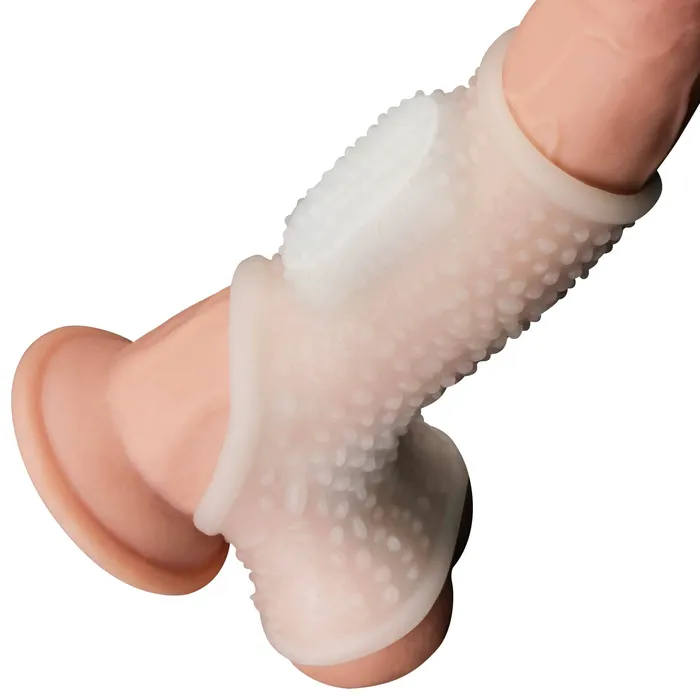 lovetoy Male Sex Toys Vibrating Drip Knights Ring with Scrotum Sleeve