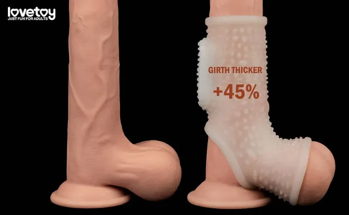 lovetoy Male Sex Toys Vibrating Drip Knights Ring with Scrotum Sleeve
