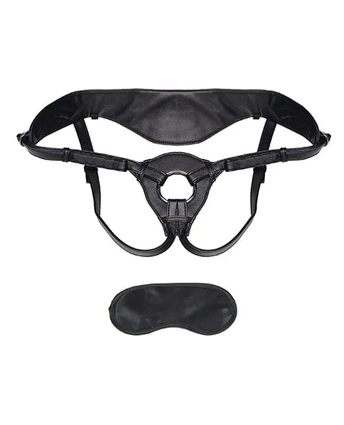 Lux Fetish Patent Leather Strap On Harness Black Lux Fetish Female Sex Toys