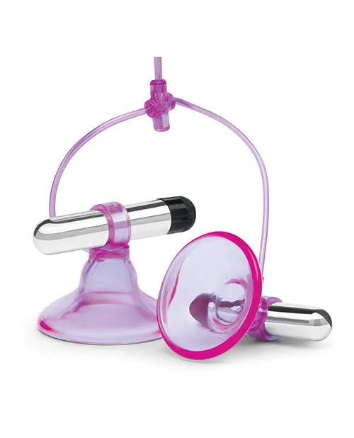 Lux Fetish Vibrators Lux Fetish Vibrating Nipple Suckers with Quick Release PinkPurple Lux Fetish Vibrators Lux Fetish Vibrating Nipple Suckers with Quick Release PinkPurple
