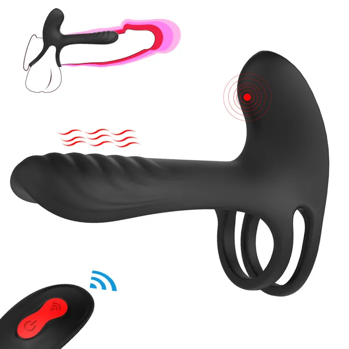 Male Sex Toys SHD SHD Strap On Cock Ring Vagina Clitoris Stimulator