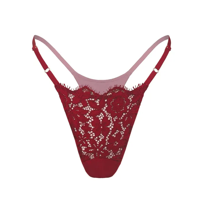 Monique Morin Vibrators Monique Morin Frisson MicroG Thong in Bloodstone Red