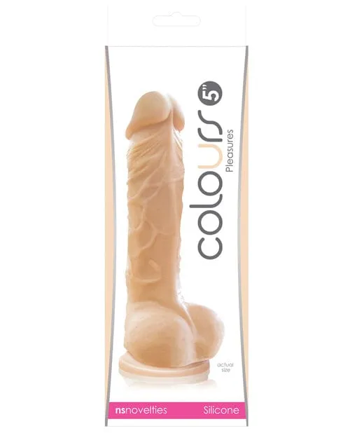 NS Novelties Female Sex Toys Colours Pleasures 5 Dildo with Suction Cup Flesh NS Novelties Female Sex Toys Colours Pleasures 5 Dildo with Suction Cup Flesh