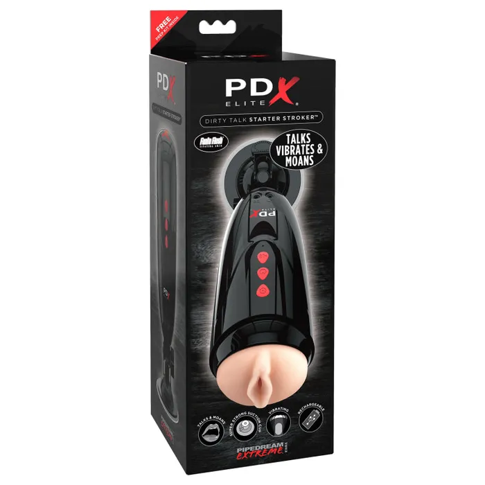 Pdx Elite Dirty Talk Starter Stroker Pipedream Male Sex Toys