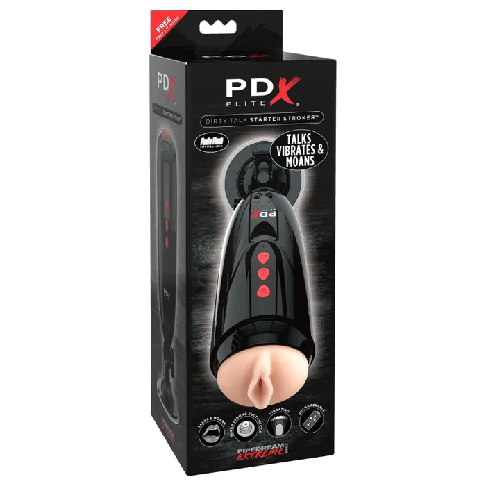 Pdx Elite Dirty Talk Starter Stroker Pipedream Male Sex Toys