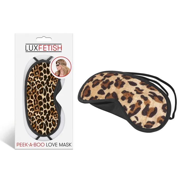 PeekABoo Love Mask Leopard Print Lux Fetish Vibrators