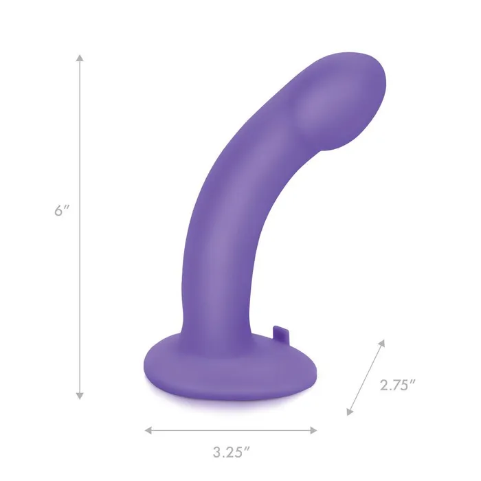 Pegasus Female Sex Toys 6 Curved Silicone Realistic Pegging Dildo with Adjustable Strap On and Wireless Remote Control