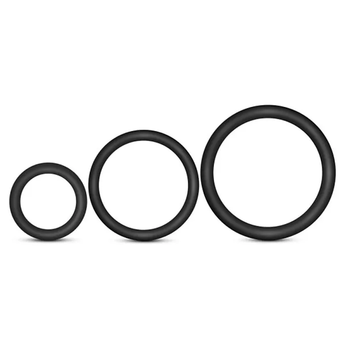 Performance Vs4 Pure Premium Silicone Cockring Set Black Blush Novelties Anal Performance Vs4 Pure Premium Silicone Cockring Set Black Blush Novelties Anal