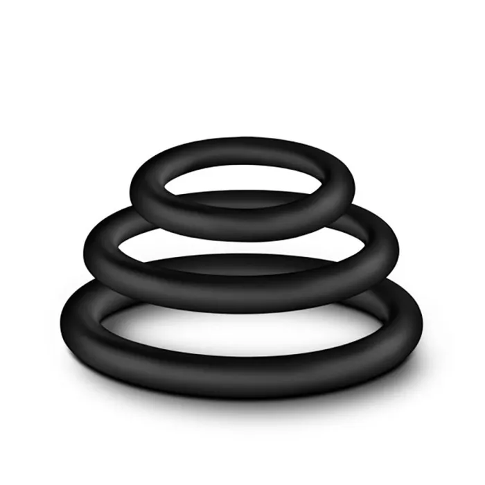Performance Vs4 Pure Premium Silicone Cockring Set Black Blush Novelties Anal Performance Vs4 Pure Premium Silicone Cockring Set Black Blush Novelties Anal