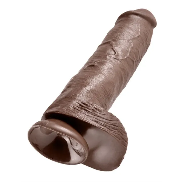 Pipedream Dildos King Cock 11 Inch Cock With Balls Brown Pipedream Dildos King Cock 11 Inch Cock With Balls Brown