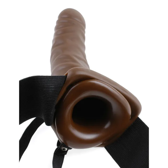 Pipedream Female Sex Toys Fetish Fantasy Series 8Inch Vibrating Hollow Strapon Brown Pipedream Female Sex Toys Fetish Fantasy Series 8Inch Vibrating Hollow Strapon Brown