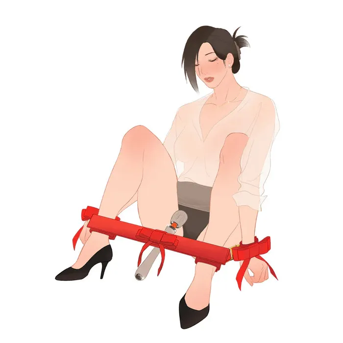 Portable Bowknot Spreader Bar and Restraint Set UPKO Female Sex Toys