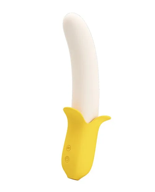 Pretty Love Vibrators Pretty Love Banana Geek Thrusting Vibrator Yellow Pretty Love Vibrators Pretty Love Banana Geek Thrusting Vibrator Yellow