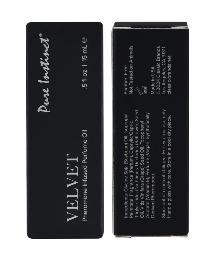 Pure Instinct Pure Instinct Pheromone Perfume Oil Velvet 15 ml Dropper Glass Dildos