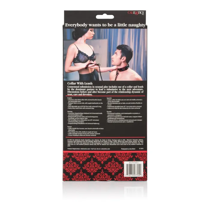 Scandal Collar With Leash CalExotics Male Sex Toys Scandal Collar With Leash CalExotics Male Sex Toys