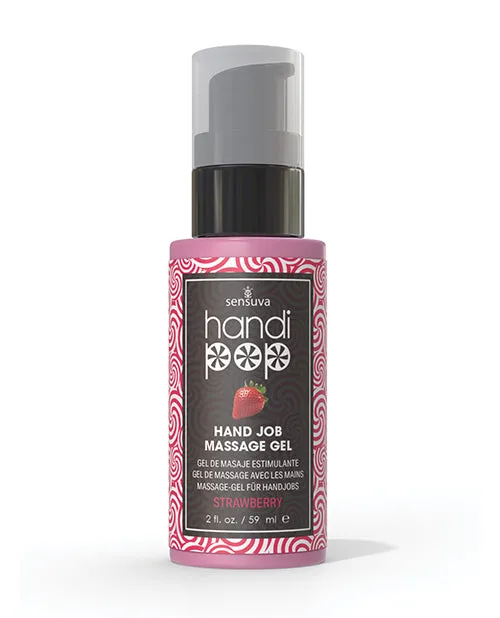 Sensuva Valencia Naturals Enhancers Handipop Hand Job Massage Gel 2 oz Bottle Strawberry Sensuva Valencia Naturals Enhancers Handipop Hand Job Massage Gel 2 oz Bottle Strawberry