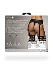 Shots Ouch Vibrating Strap On Thong with adjustable Garters Black Shots America Female Sex Toys Shots Ouch Vibrating Strap On Thong with adjustable Garters Black Shots America Female Sex Toys