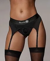 Shots Ouch Vibrating Strap On Thong with adjustable Garters Black Shots America Female Sex Toys Shots Ouch Vibrating Strap On Thong with adjustable Garters Black Shots America Female Sex Toys