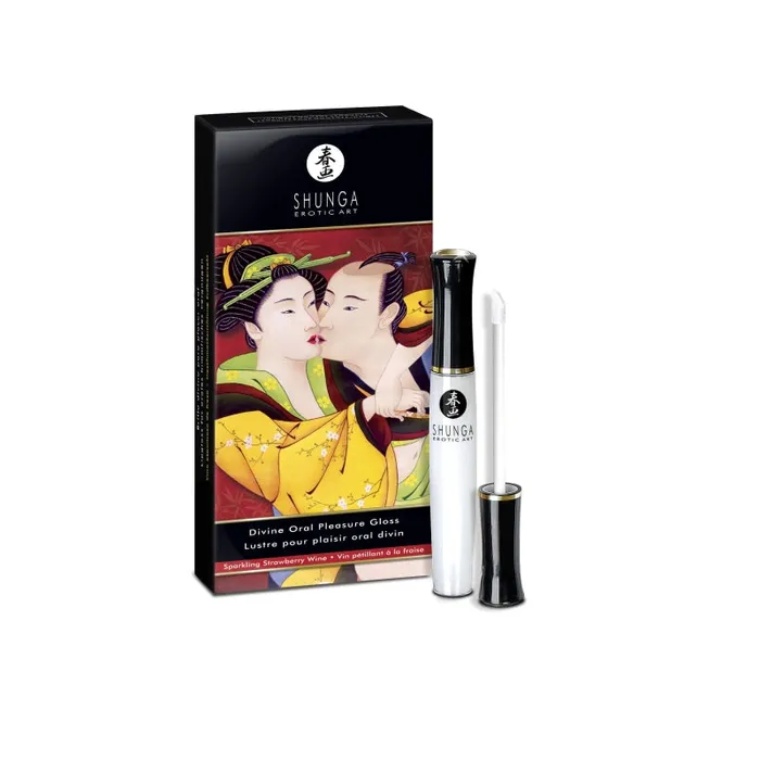 Shunga Female Sex Toys Divine Oral Pleasure Gloss Sparkling Strawberry Wine 033 Fl Oz 10 ml Shunga Female Sex Toys Divine Oral Pleasure Gloss Sparkling Strawberry Wine 033 Fl Oz 10 ml