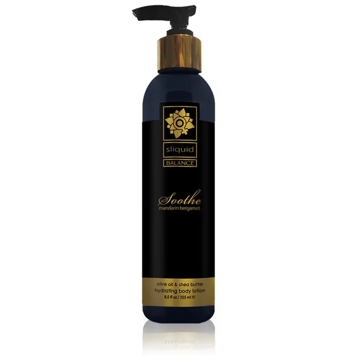 Sliquid Soothe Body Lotion 85oz Mandarin Bergamot Sliquid Female Sex Toys