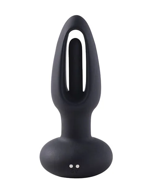 Snuggy Flapping Anal Plug Vibrator Black Honey Play Box Anal