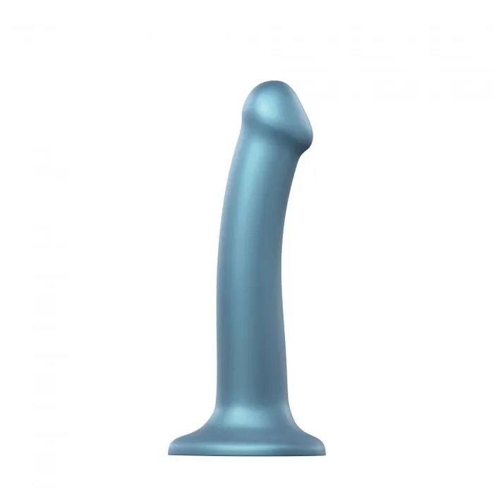 StraponMe Dil Blue Metallic Strap on Me Female Sex Toys