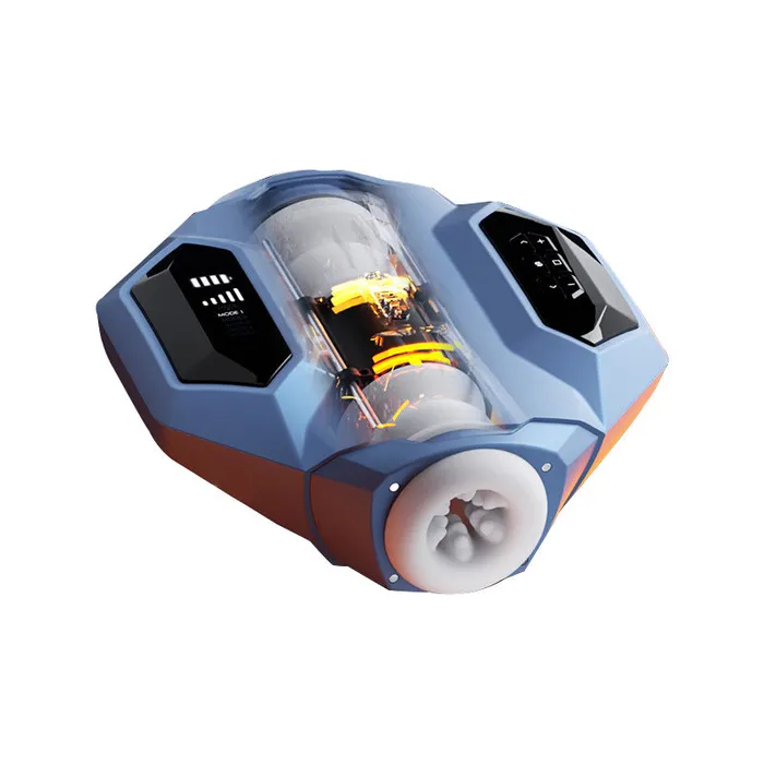 Svakom Hunter X Galaxy Battleship Telescopic Suction Heated Dual Channel Masturbator SVAKOM Male Sex Toys