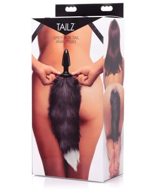 Tailz Grey Fox Tail Anal Plug Tailz Male Sex Toys