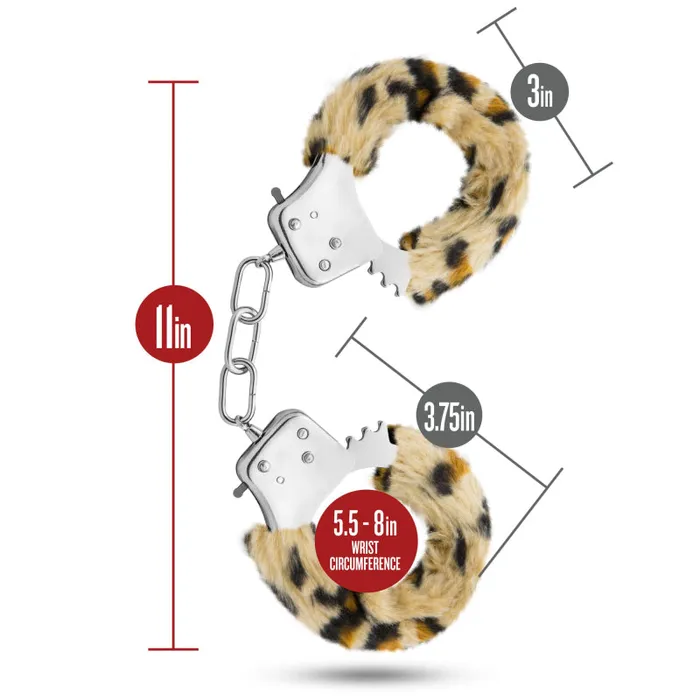 Temptasia Cuffs Leopard Blush Novelties Couples Temptasia Cuffs Leopard Blush Novelties Couples