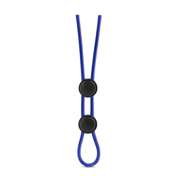 The Pleasure Parlor Male Sex Toys Stay Hard Silicone DoubleLoop Adjustable Cock Ring