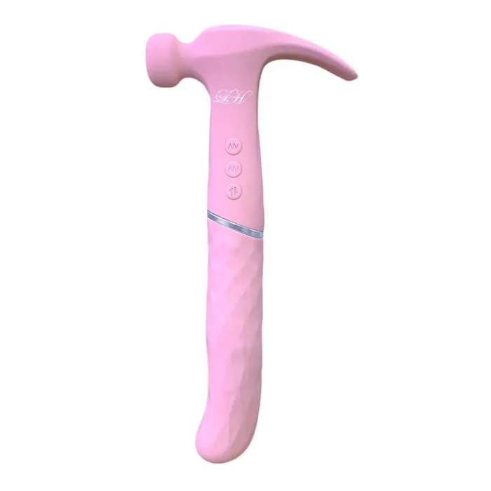 The Pleasure Parlor Vibrators The Love Hamma Hammer Shaped Vibrating Sex Toy Angled