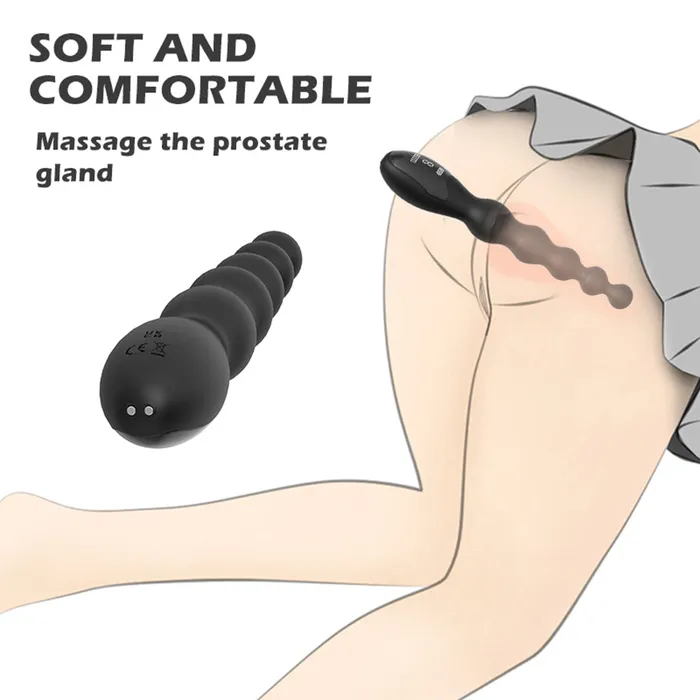 Touch Honey Anal DoleVibrating Anal Beads Prostate Massager Remote Control Butt Plug G Spot Stimulor