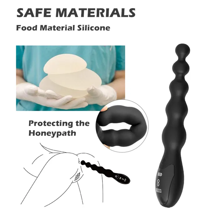 Touch Honey Anal DoleVibrating Anal Beads Prostate Massager Remote Control Butt Plug G Spot Stimulor
