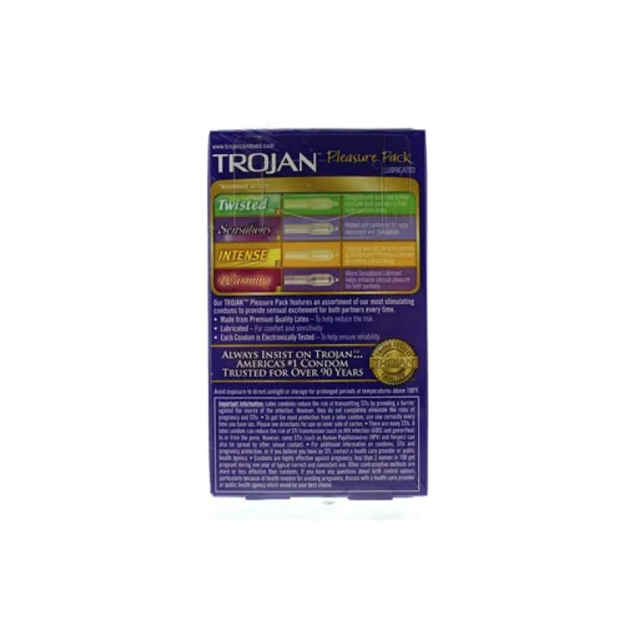 Trojan Condoms Female Sex Toys Trojan Pleasure Pack 12 Pack Trojan Condoms Female Sex Toys Trojan Pleasure Pack 12 Pack