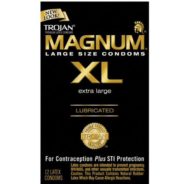 Trojan Magnum XL Extra Large Condoms 12 pack Paradise Marketing Services Male Sex Toys Trojan Magnum XL Extra Large Condoms 12 pack Paradise Marketing Services Male Sex Toys