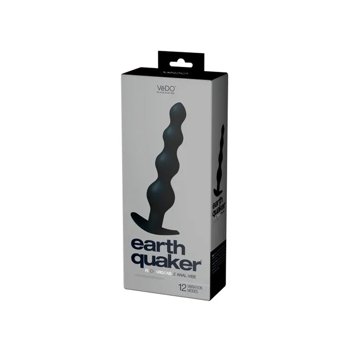 VeDO Anal Earth Quaker Rechargeable Anal Vibe Just Black VeDO Anal Earth Quaker Rechargeable Anal Vibe Just Black