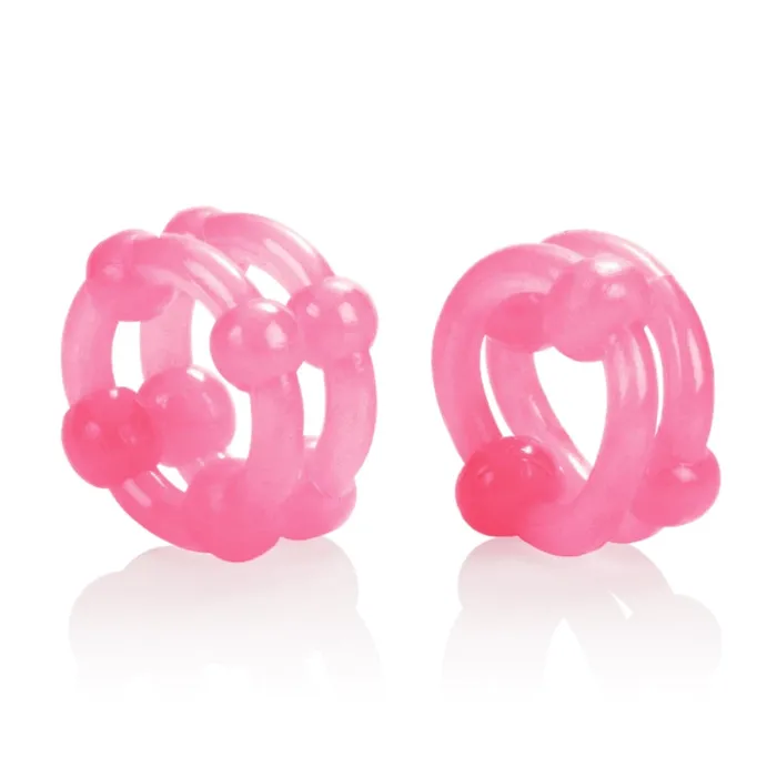 Vibrators CalExotics Island Rings Double Stacker Pink Vibrators CalExotics Island Rings Double Stacker Pink