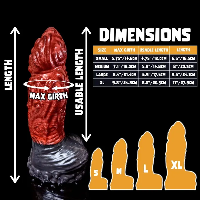 Vibrators Kreature Adult Toys Magmis Lava Primordial Split Color