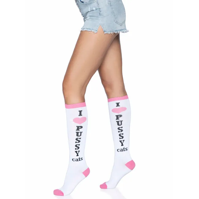 Vibrators Pussycat Knee Highs Leg Avenue Vibrators Pussycat Knee Highs Leg Avenue