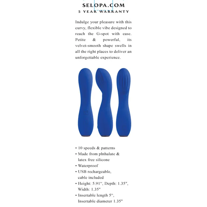 Vibrators Selopa Sapphire G Blue Vibrators Selopa Sapphire G Blue