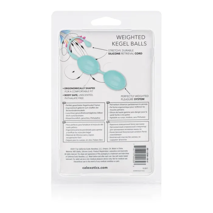 Weighted Kegel Balls Teal CalExotics Female Sex Toys