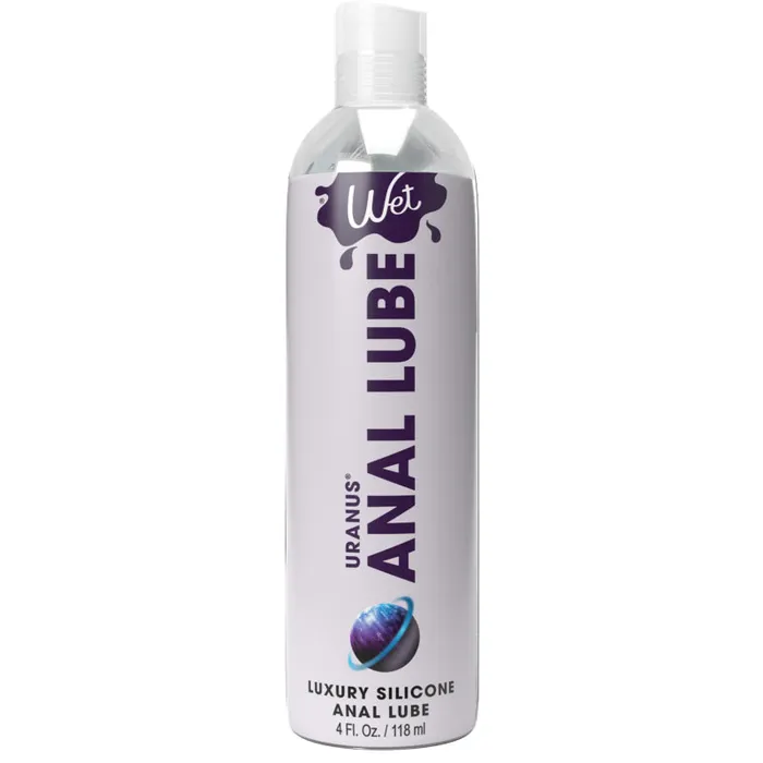 Wet Anal Wet Uranus Anal Lube Premium Silicone Based Lubricant 4 Oz